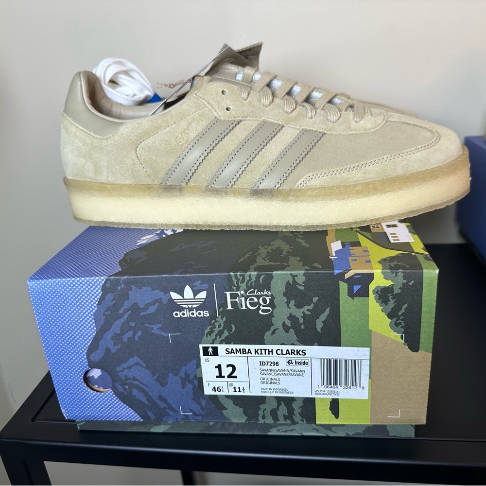 Brand New Adidas Samba Kith Clarks Beige Sneakers